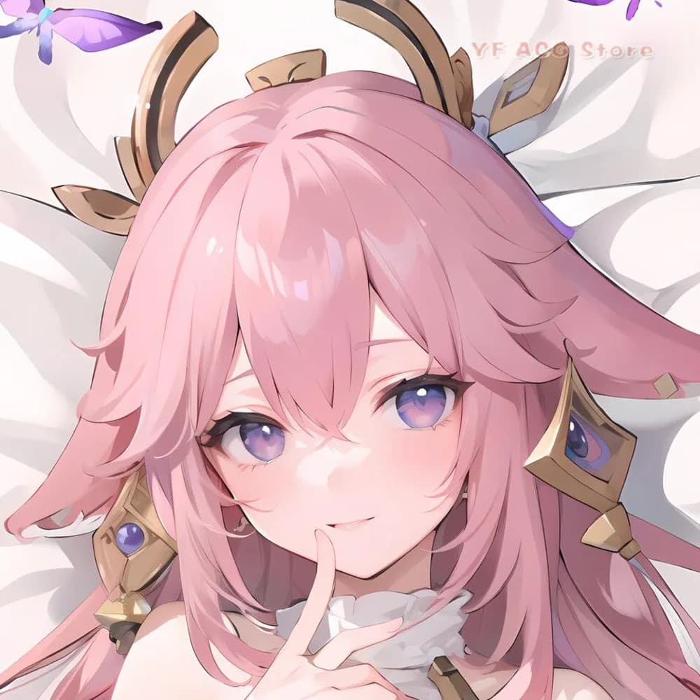 Genshin Impact Yae Miko Dakimakura Cover Double Sided HD Print Soft Pillow Case Cozy Home Decor Gift For Game Anime Fans