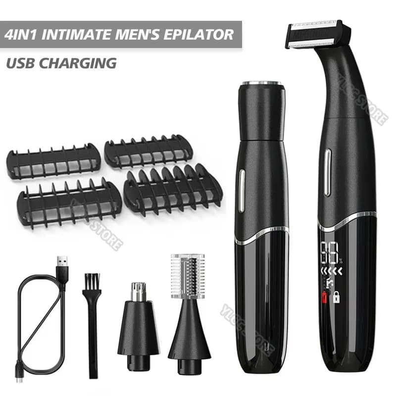Women's Electric Epilator 4 in 1 Woman Body Face Multifunctional Shaving Man Underwear Area Precision Razor Face Barba Trimmer