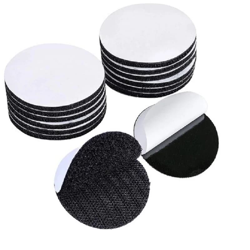 Nastro Adesivo con Ganci e Anelli da 60mm, Adesivi a Punti, Ganci e Anelli per Lenzuola, Divani, Tappeti, Antiscivolo, Velcro