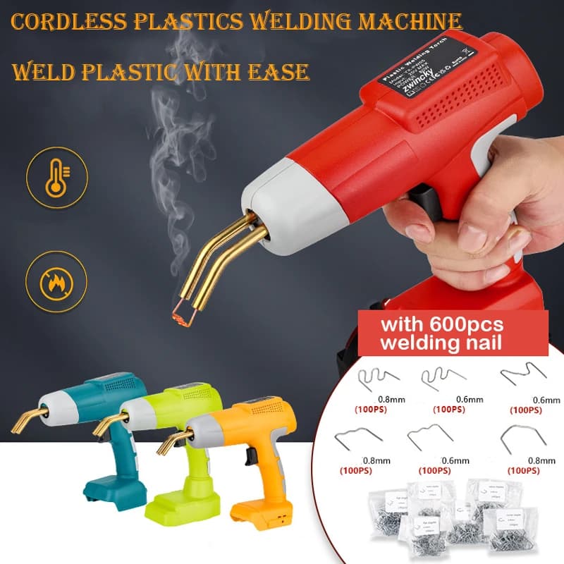 Per Makita/Dewalt/Milwaukee/Ryobi 18V batteria plastica saldatrice portatile pannello carrozzeria riparazione crepa saldatrice cucitrice a caldo