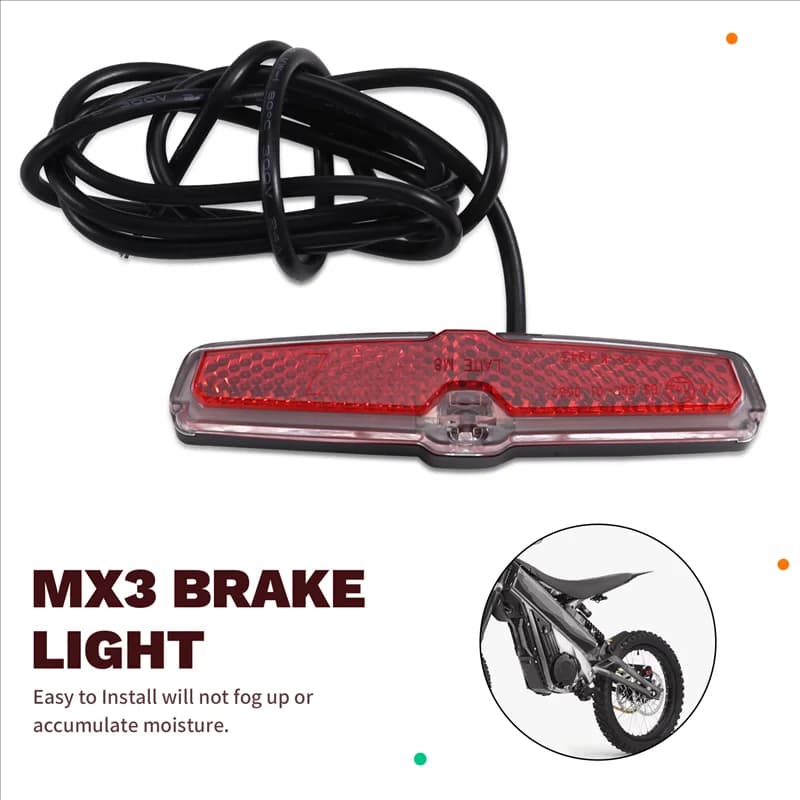 Per Talaria Sting MX3 MX4 MX5 Riflettore posteriore impermeabile Fanale posteriore Lampada fanale posteriore Moto Bici elettrica Scooter