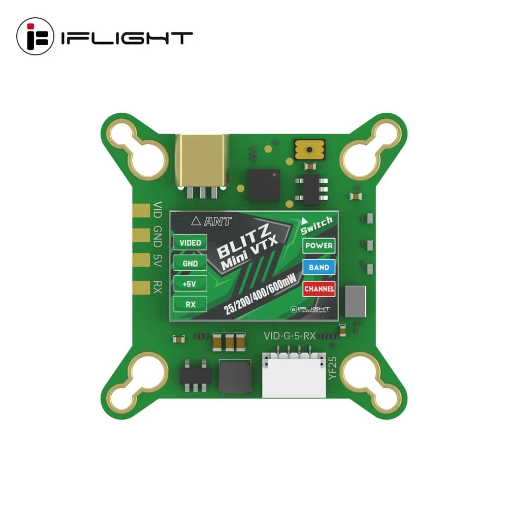 iFlight BLITZ Mini Force 5.8GHz 600mW VTX regolabile con connettore MMCX per drone FPV RC