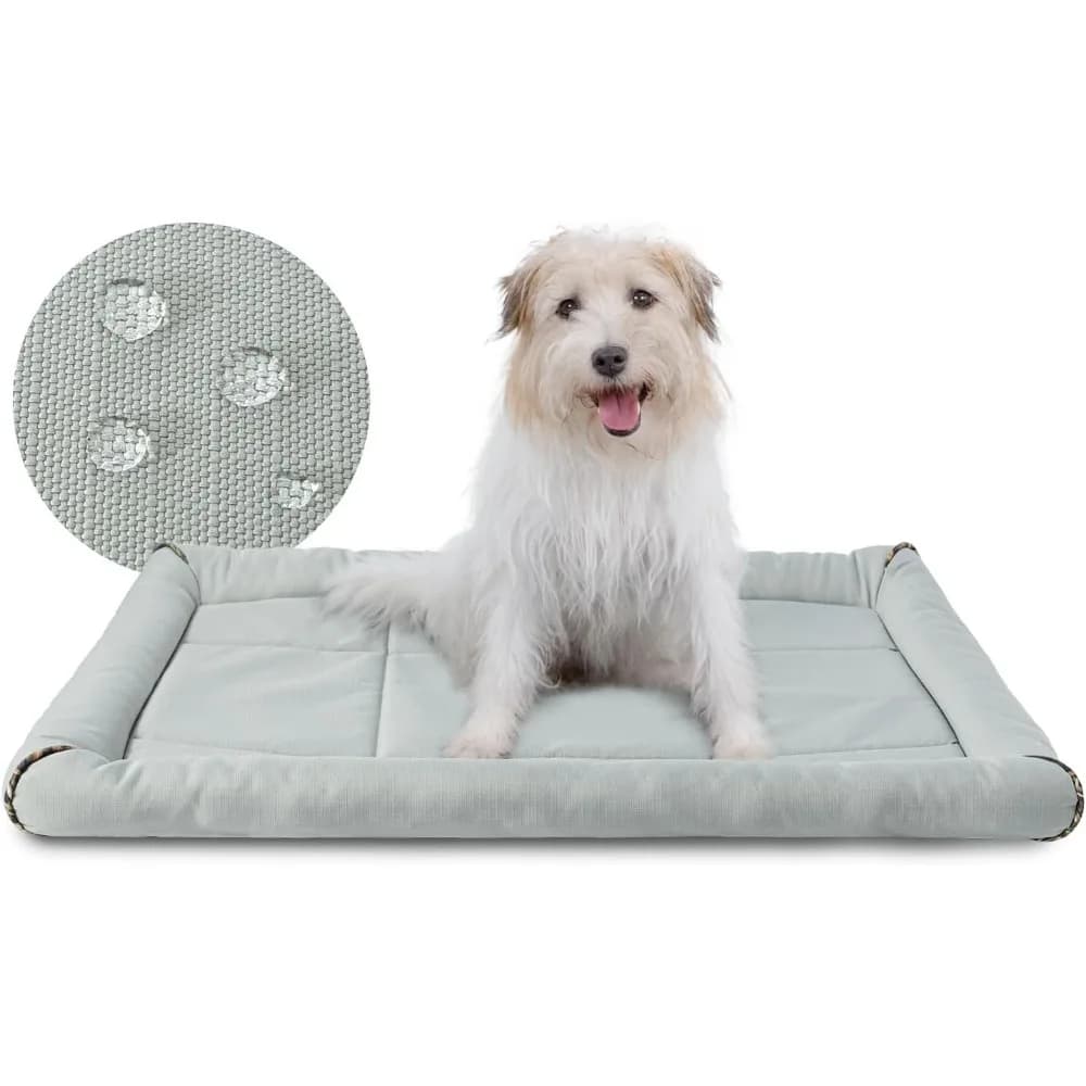 miguel oxford ripstop letto per cani impermeabile per esterni per casse per cani in metallo resistente all'acqua per tutte le stagioni tappetino per animali durevole facile da pulire pulire