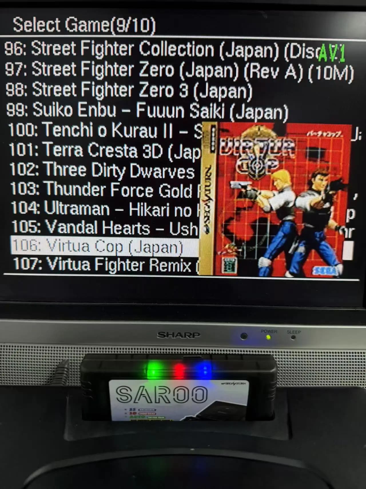 SAROO Saturn ODE/CD Switcher Wuxi SS HDloader Lettore di Giochi Supporto Chip Modulare Schede di Memoria TF