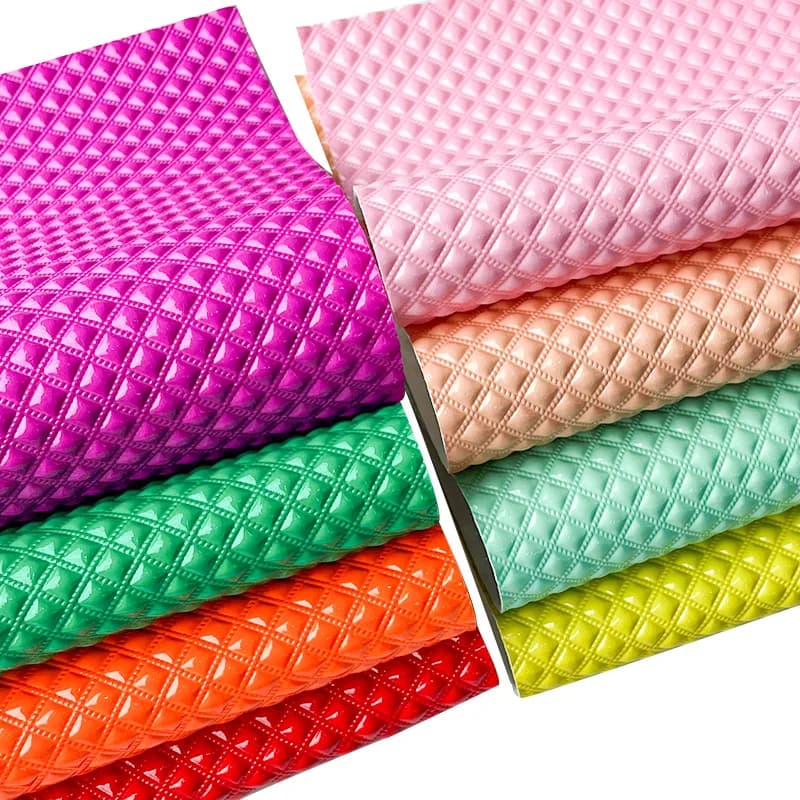 Borsa in tessuto 3D in ecopelle materiale vinile PU tessuti per cucire fai da te che fa tomaia per scarpe/abbigliamento/artigianato