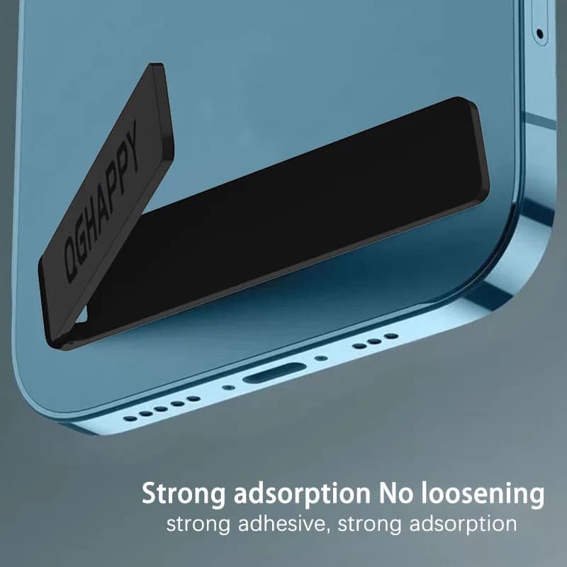 Supporto per telefono cellulare ultrasottile per iPhone Xiaomi Samsung Cellulari pieghevoli portatili in lega di zinco Supporto adesivo posteriore Mini supporto