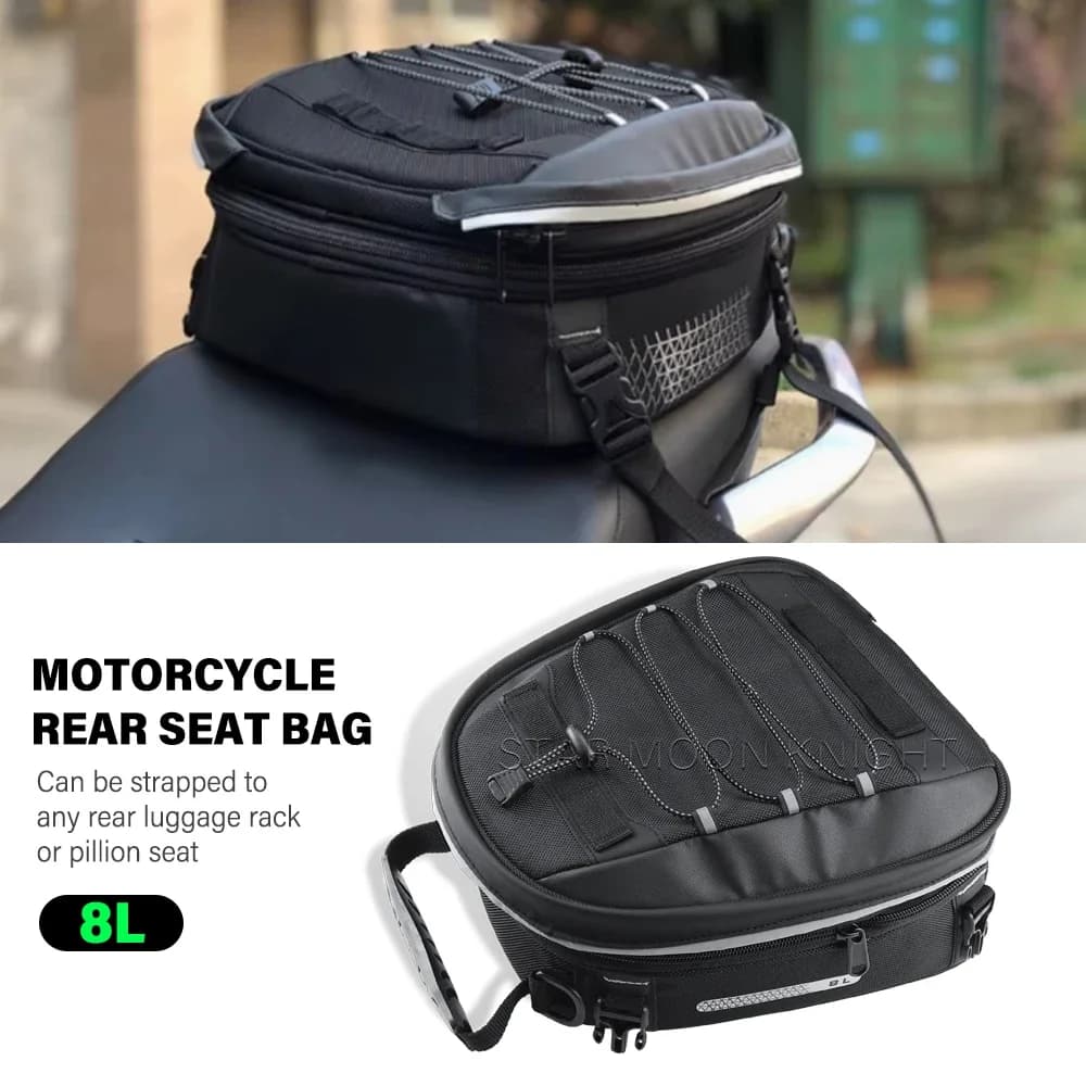 Motorcycle Rear Seat Bag Luggage Rack Tail Bag Waterproof Travel Tool Bags For BMW For Benelli For YAMAHA For Honda For SUZUKI