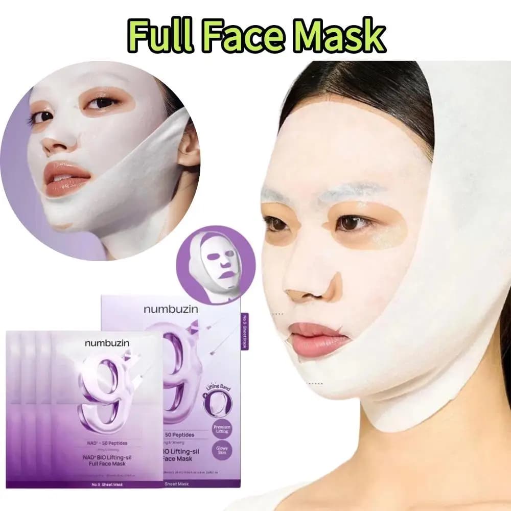 NAD+ Collagen Full Face Mask Reduce Wrinkles Moisturize Lifting Restoring Firmming Face Mask For Women Skincare Beauty Tools