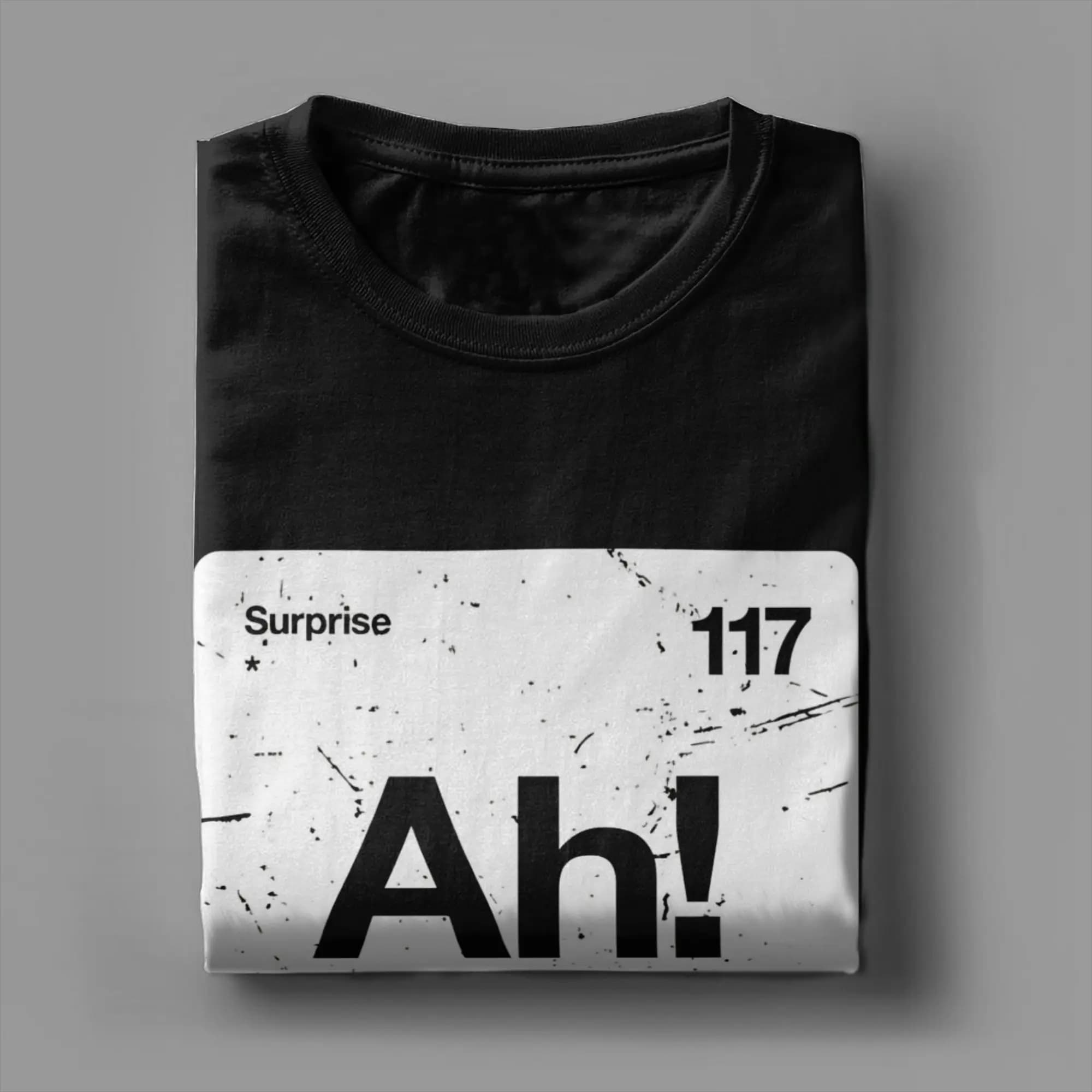 T-shirt per coppia con stampa 'Project Hail Mary' e 'Ah The Element Of Surprise Periodic Table', T-shirt da nerd in cotone, taglie forti fino alla 5XL