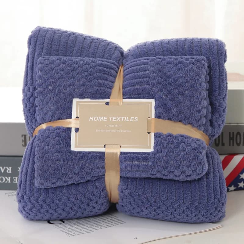 Set di Asciugamani in Microfibra Ultra Morbidi e Assorbenti, Spessi e ad Asciugatura Rapida per Casa, Spiaggia e Viaggi
