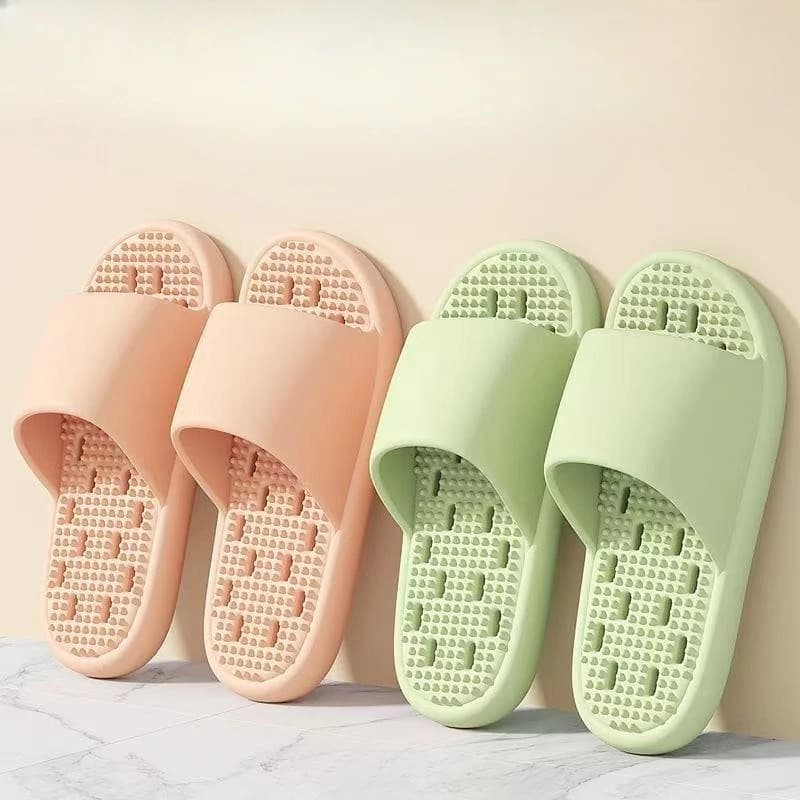 New EVA Silent Bath slippers for Men and Women, Anti-slip Breathable Sandals for Interior/Exterior with Draining Holes