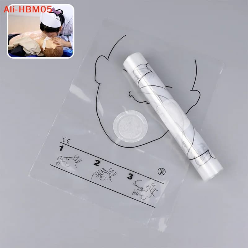 (HB05)5/30PC Disposable Breathing Mask CPR Training First Aid Resuscitator Mask CPR Face Shield Roll Rescue Kit Tool