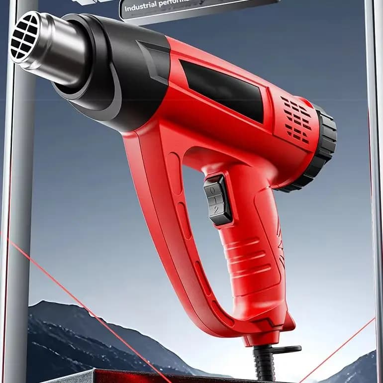 220V Hot Air Gun LCD Temperatures Adjustable Mini Heat Gun Thermal Blower Shrink Wrapping High Temperature Hot Air Gun