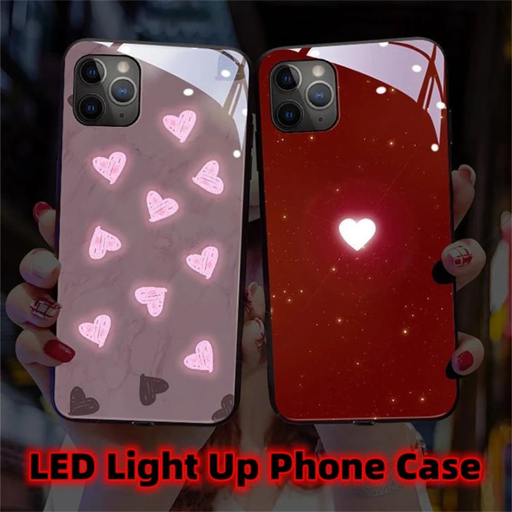 Custodia per cellulare luminosa con LED e musica, design alla moda e di tendenza 2026, per iPhone Air 17 16 E 15 14 13 12 Pro Max
