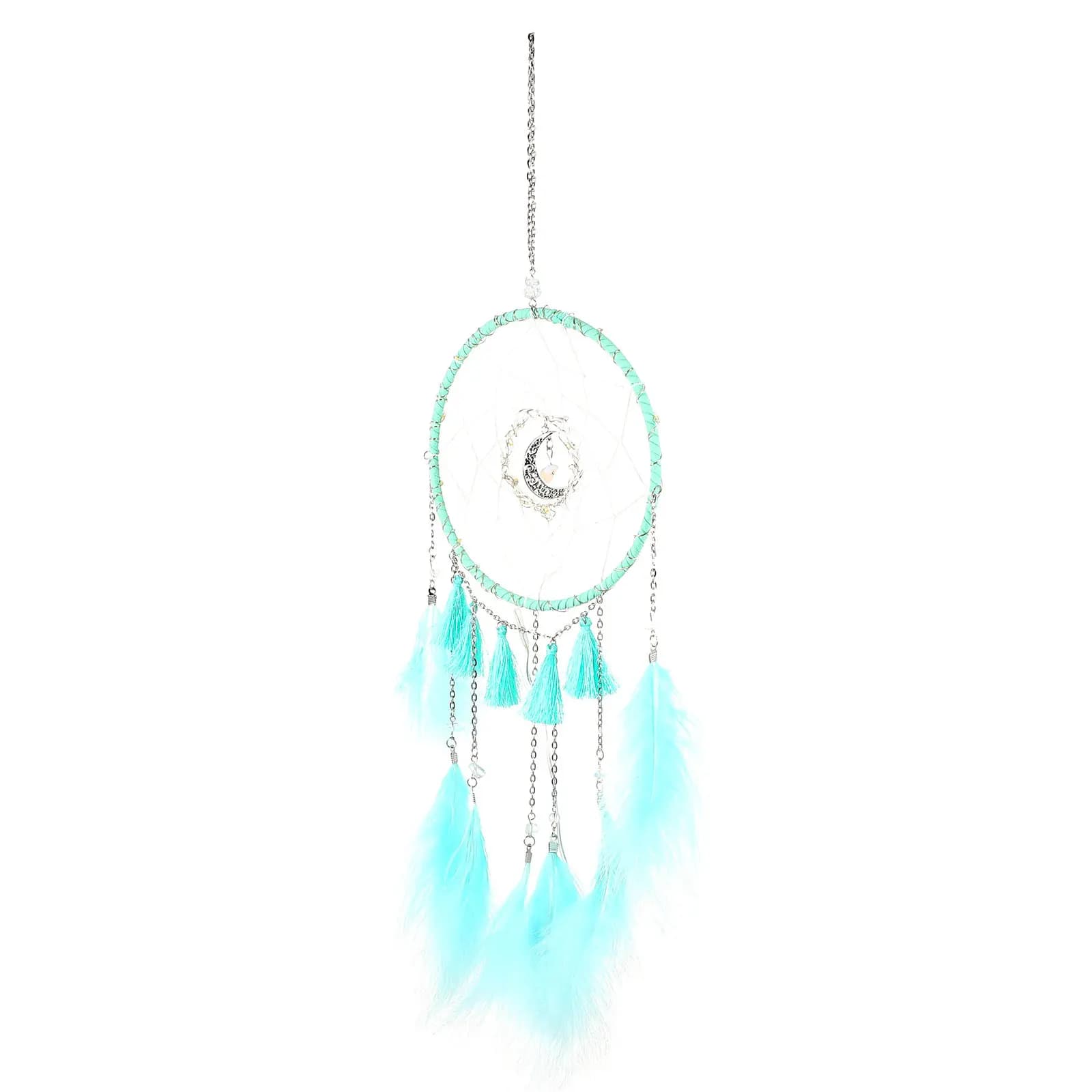 Dream Catcher Hanging Accessory Wind Chime Light Combined Wall Decor Home Adornment Garden Decoration Warm Festival Atmosphere