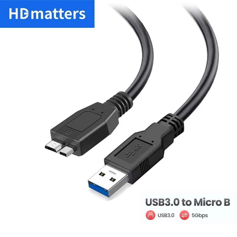 USB3.0 Type A to Micro B External Hard Drive Disk Cable 5Gbps USB3.0 to Micro B USB3.0 HDD Cable for WD,SEAGATE,Toshiba,Samsung