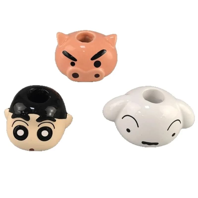 Portaspazzolino in Ceramica Anime Crayon Shinchan, Accessori per il Bagno, Supporto per Spazzolino, Base per Rasoio, Porta Pennelli, Regali