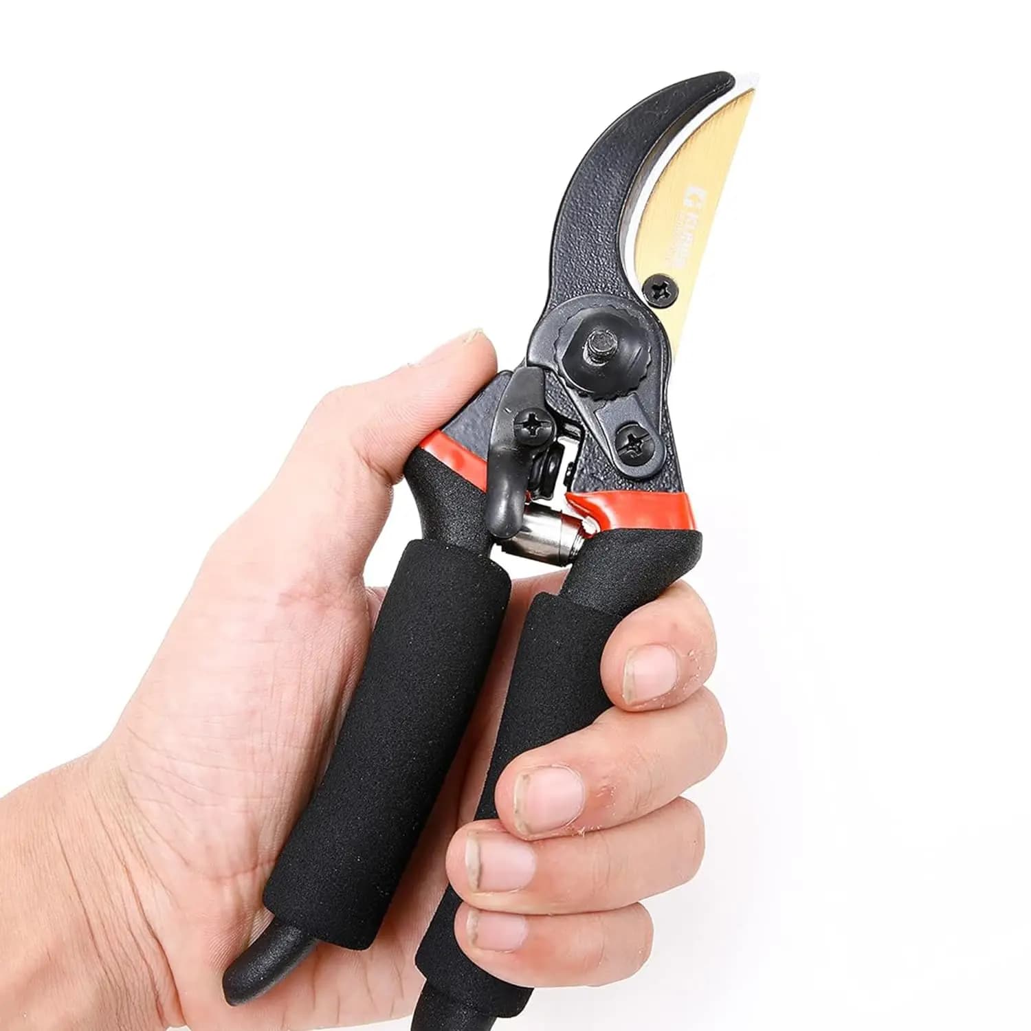 Anti-slip Hergonomics Power Scissors with Sharp Blade for Bonsai, Fruit Trees, Flowers and Plants