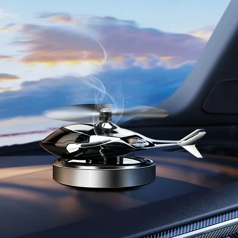 Solar Car Deodorant Perfume Helicopter Decoration Indoor Perfume Diffuser for Rotating Aromatherapy for Solar Car