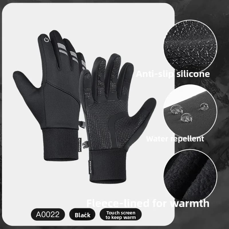 Guanti da ciclismo touch screen per moto antivento impermeabili per uomo donna sport invernali all'aria aperta mantengono caldi Luvas per uomo e donna