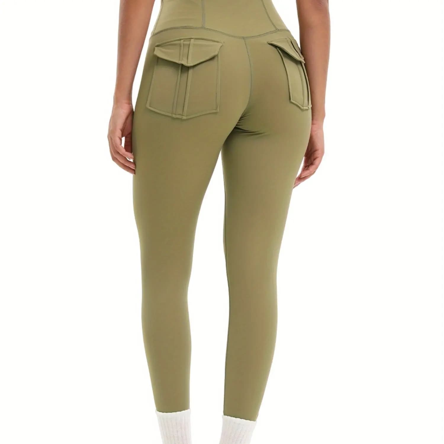 Leggings lunghi a vita alta da donna premium con tasca per telefono Abbigliamento sportivo con controllo della pancia elasticizzato a 4 vie per palestra, corsa, yoga
