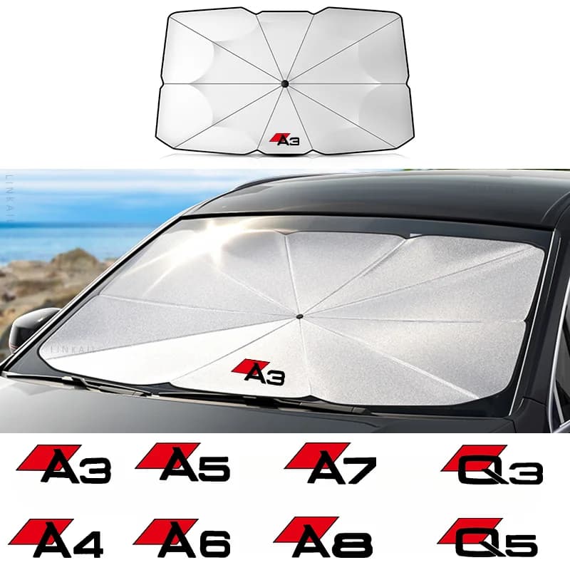 Blocchi parasole per parabrezza auto, ombrello riflettente a raggi UV, per AUDI A1, A3, 8p, A4, B4 A5, A6, A7, A8, Q2, Q3, Q5, Q7, Q8