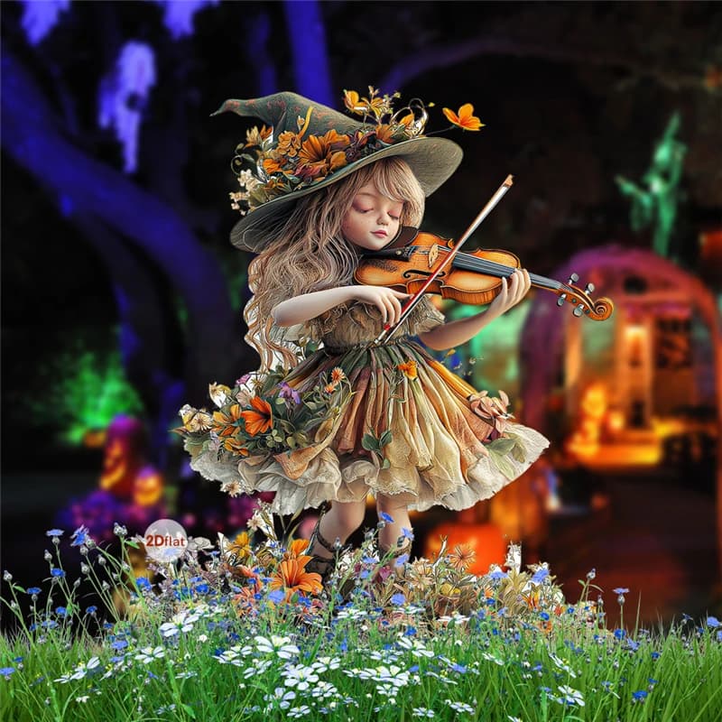 Pcs 2D Acrylic Halloween Elf Fairy Hug Pumpkin Light Decor, Outdoor Holiday Party Atmosphere Hanging Ornaments