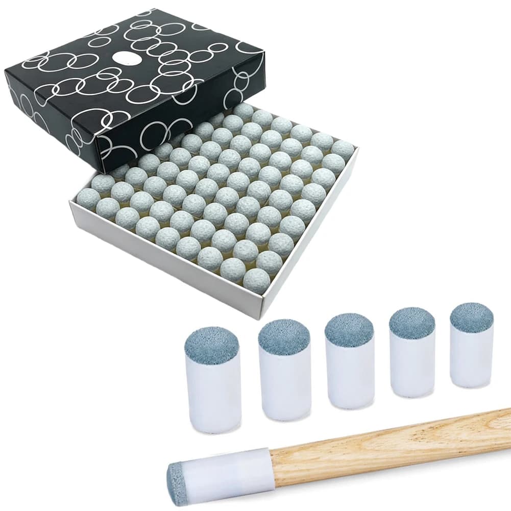 100pcs Metal Cue Tip Covers For Snooker Pool Billiards To Assist In Maintaining Tip Performance Over TimeAAAA