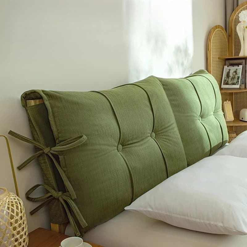 Morbido cuscino per la testa del letto Cuscini per la testiera del lettino in peluche Cuscino estetico ed elegante ed ergonomico Cuscino per la camera da letto di casa Decorazione tessile