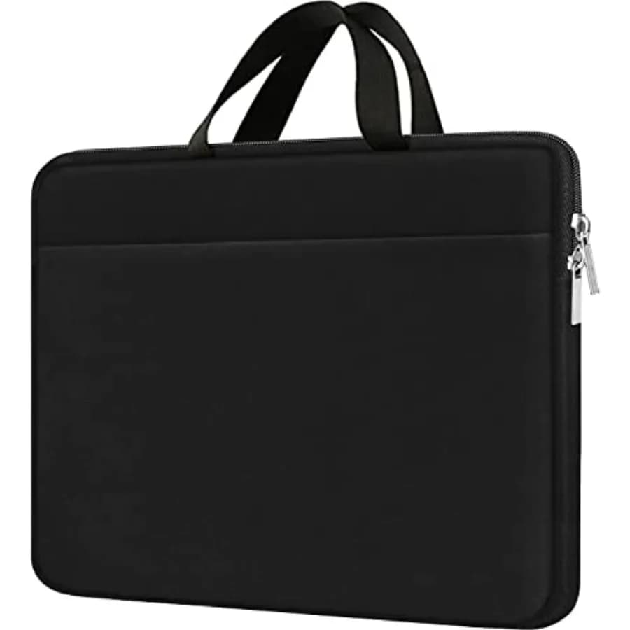 Laptop Sleeve Case, Durable Travel Laptop Bag HandBag Shockproof Protective Computer Cover Carryg Bag Briefcase for 15" 15.6" H