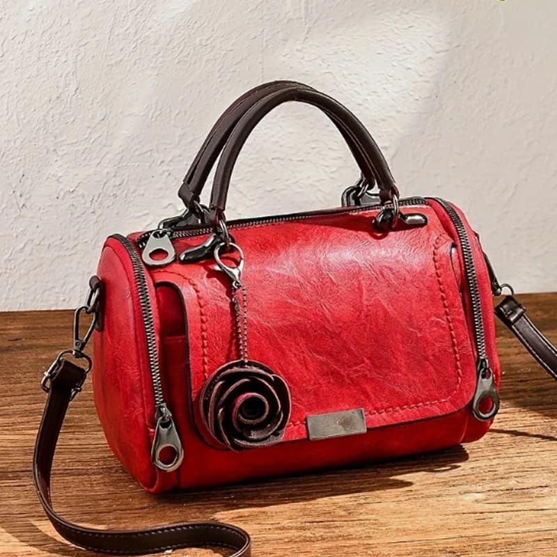Borsa da donna nuova alla moda con decorazione floreale, borsa da donna, borsa a tracolla singola