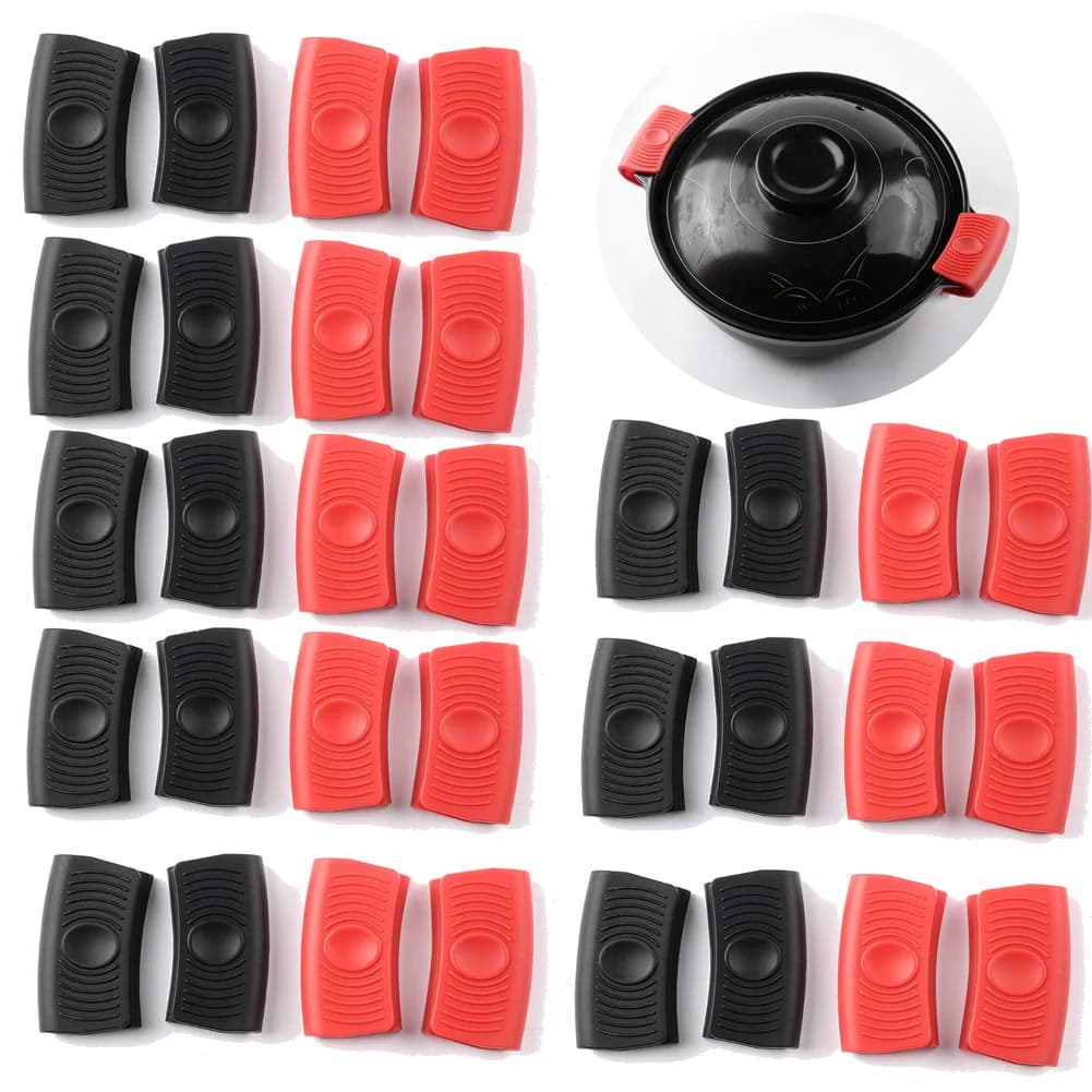 20-2pc Copri Manico in Silicone per Pentole, Isolante Termico, Antiscivolo, per Pentole a Vapore, Accessorio da Cucina