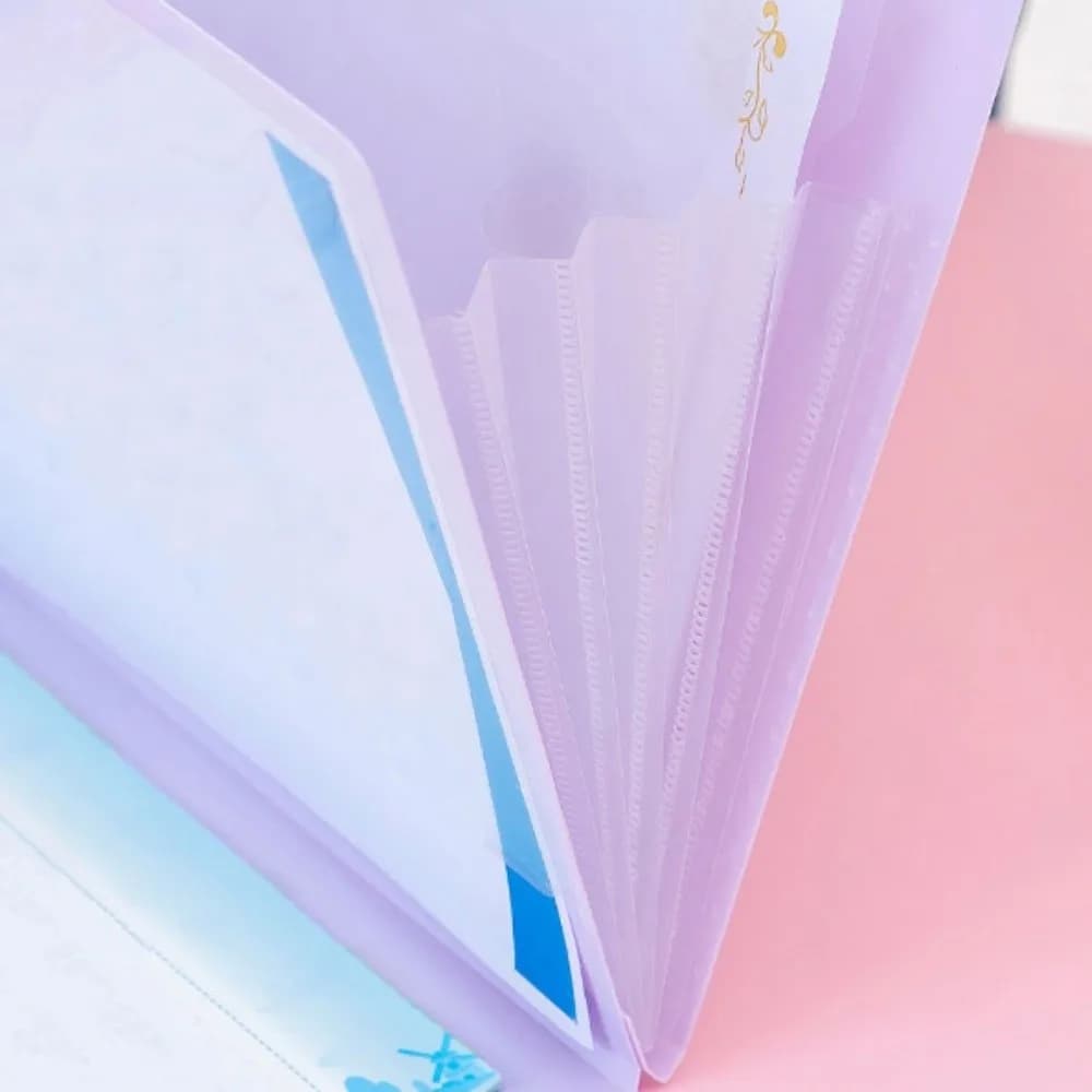 Stationery 8 Pockets Expanding File Folder A4 with Clipboard File Organizer Waterproof Multi-layer Document Storage Bag Office
