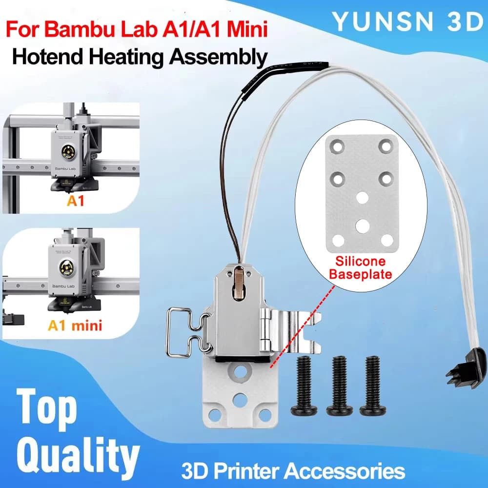 Componenti di Montaggio per Gruppo Riscaldante Hotend con Cavo per Stampante 3D Bambu Lab A1/A1 Mini