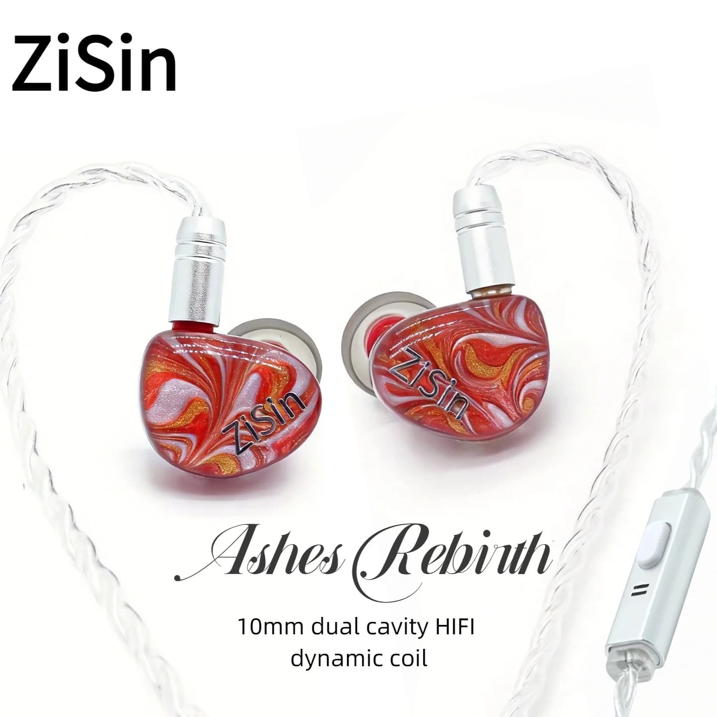 ZiSin 340 10mm 1DD Driver IEM, adatto per musica pop rock con frequenze basse e medie, utilizzato come monitor per musica e studio.