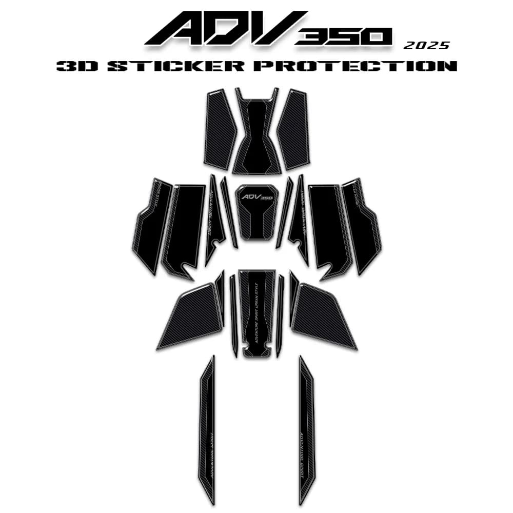350 ADV 2025 Moto 3D Resina Epossidica Adesivo Kit di Protezione Rilievo del Carro Armato Anti Scratch Decal Per ADV350 ADV 350 Accessori Adesivo