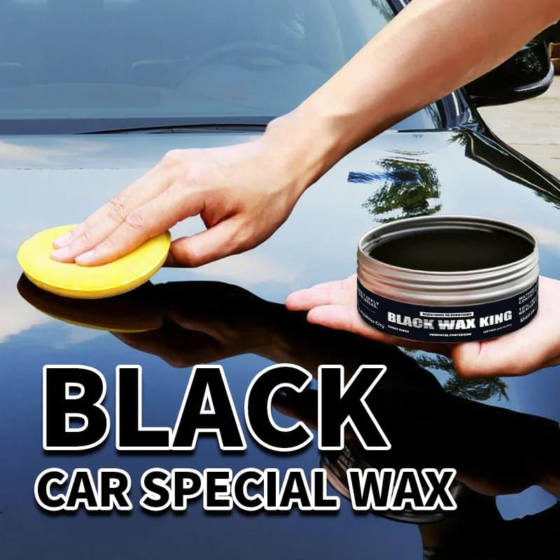 Cera Nera per Auto 55G King Nano con Rivestimento Idrofobico, Lucidante Riparatore Graffi per Vernice Nera Auto, Lucentezza e Protezione a Lunga Durata