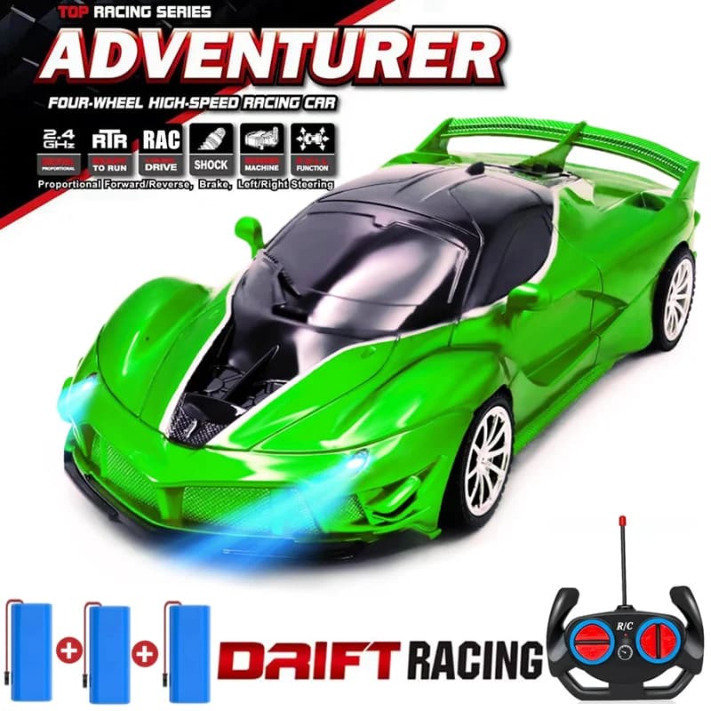 1:18 Simulazione Drift Racing Telecomando RC Auto Veicolo radiocomandato ad alta velocità con modello leggero Giocattolo regalo per bambini Ragazzo