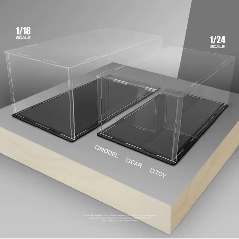 Transparent Acrylic Protective Box, Acrylic Displays Assemblables for Action Figures, Storage Box, Auto Model Display