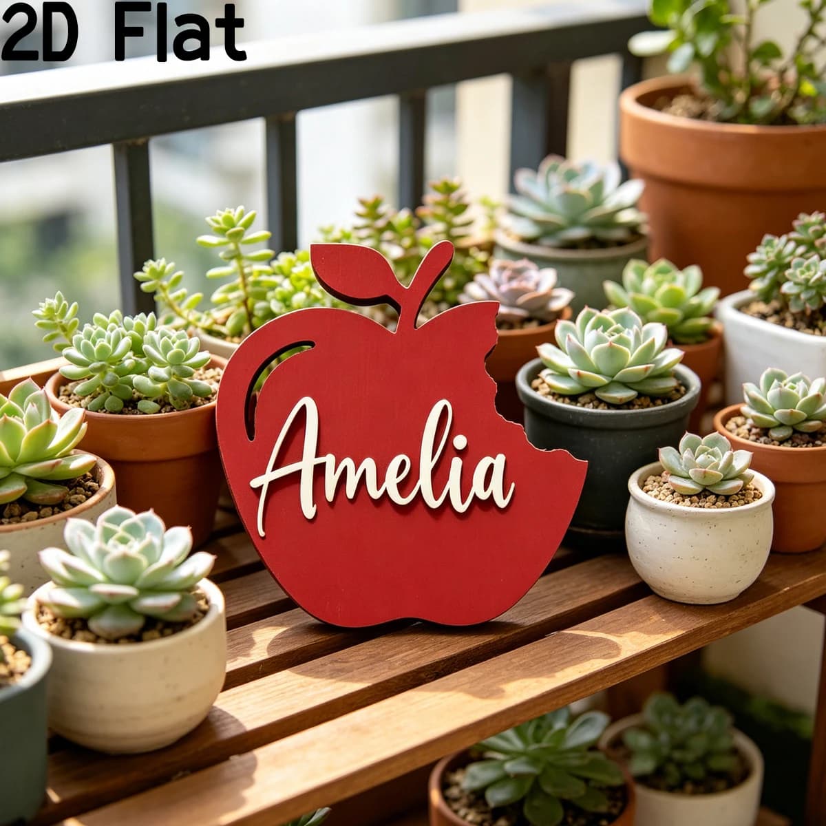 Personalized Red Apple Wooden Name Sign,Party Decor,Home Decor,Plaques,Photo Props,DIY Paintable,Valentines,Christmas,Name Sign