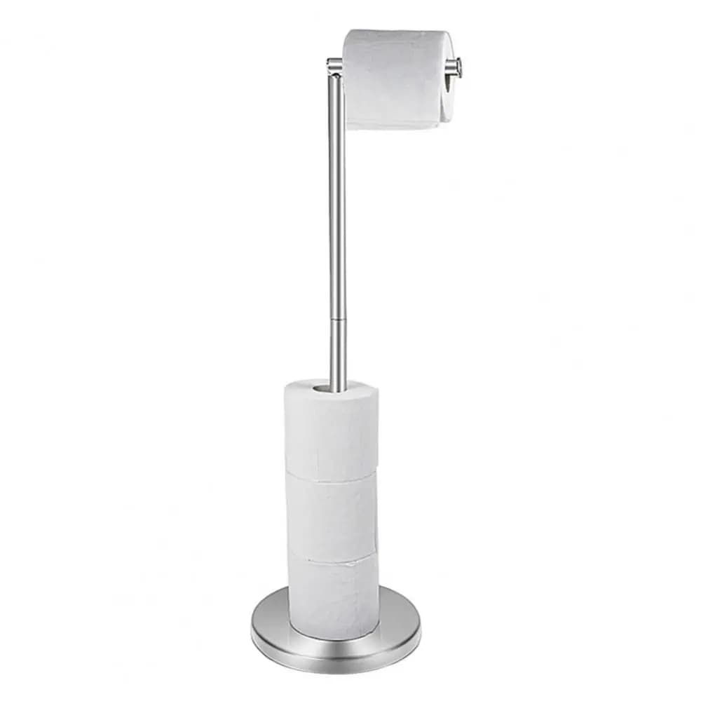 Stainless Steel Toilet Paper Stand Rustproof Anti - Corrosion Roll Paper Storage Rack Modern Design