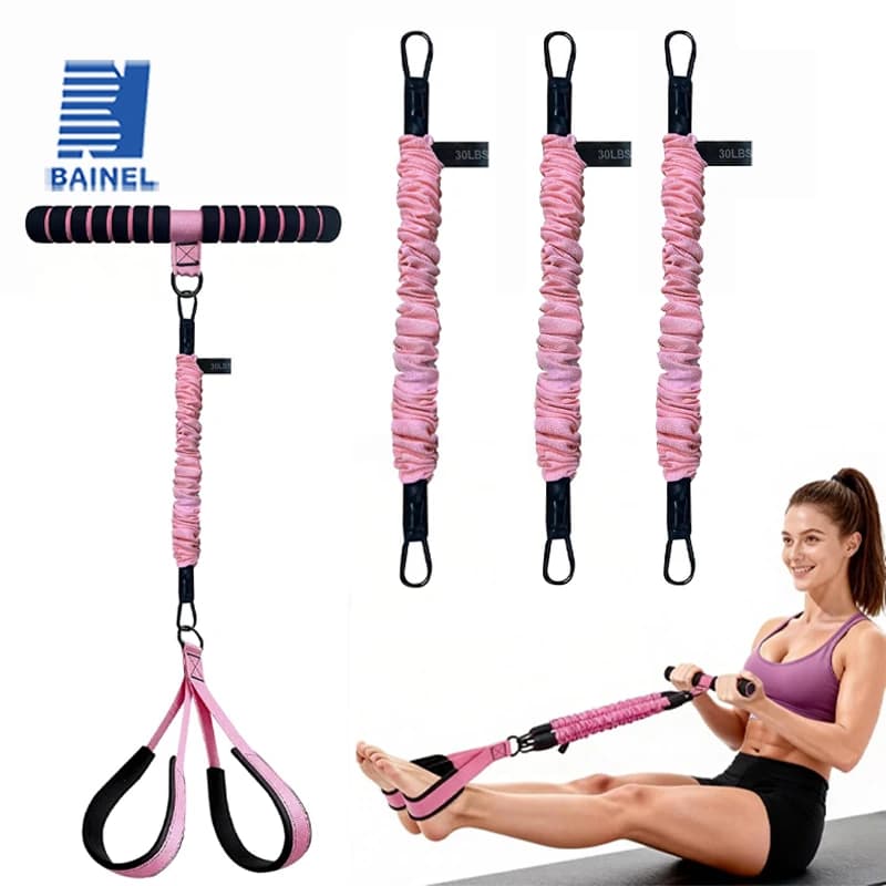 Pull‑Up Bar & Resistance Bands Set Anti‑Break Elastic Tubes with Foot Loops Home Gym Workout Equipment