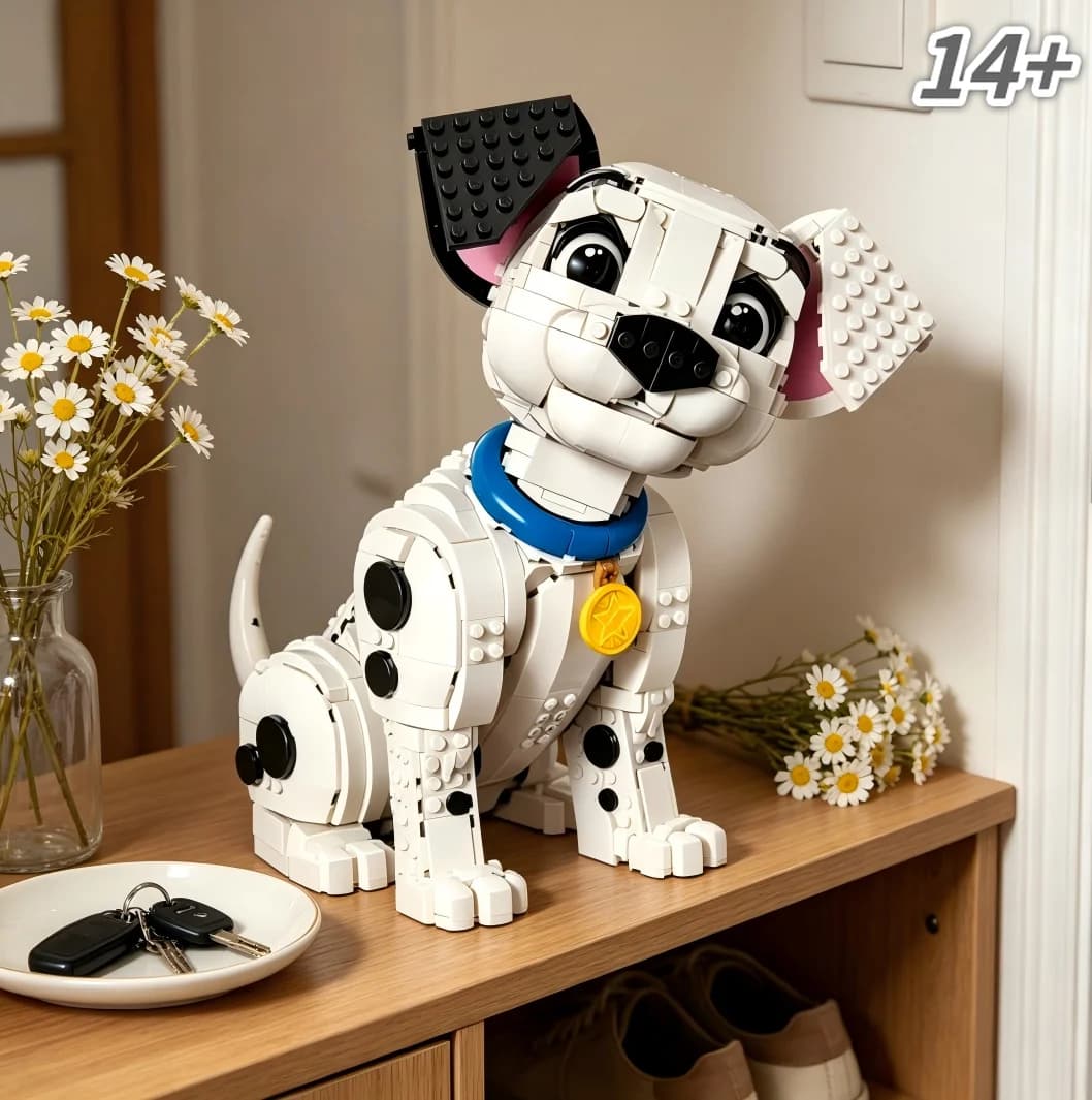Top Seller 43269 1722PCS 101 Dog Dalmatians Building Bricks Timeless Companion Art Christmas Gift
