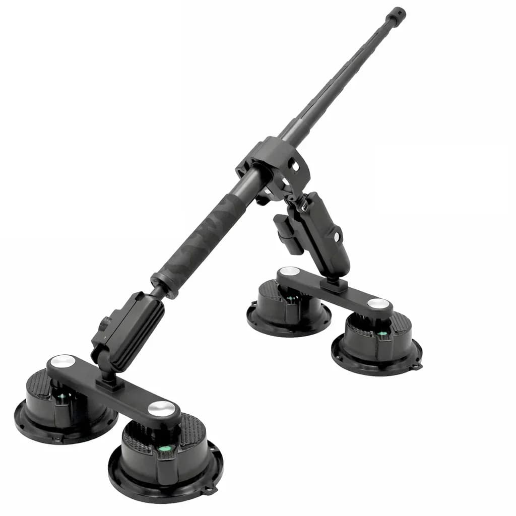 Car suction stand for Insta360 x5, x4, x3, x2, One RS, R and GoPro, suction mount kit for action cam and selfie stick
