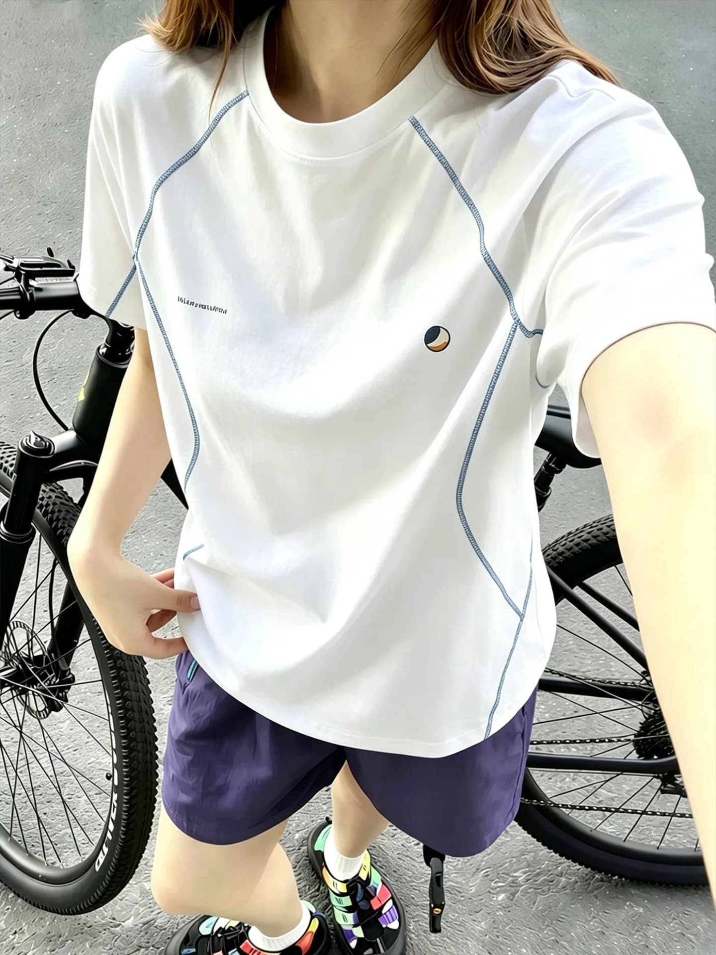 Outdoor Cycling Suit Sun Protection Quick Dry Ice Skin Cool Sensation Tennis Short Sleeve T-Shirt Women's Summer Sportswear Set