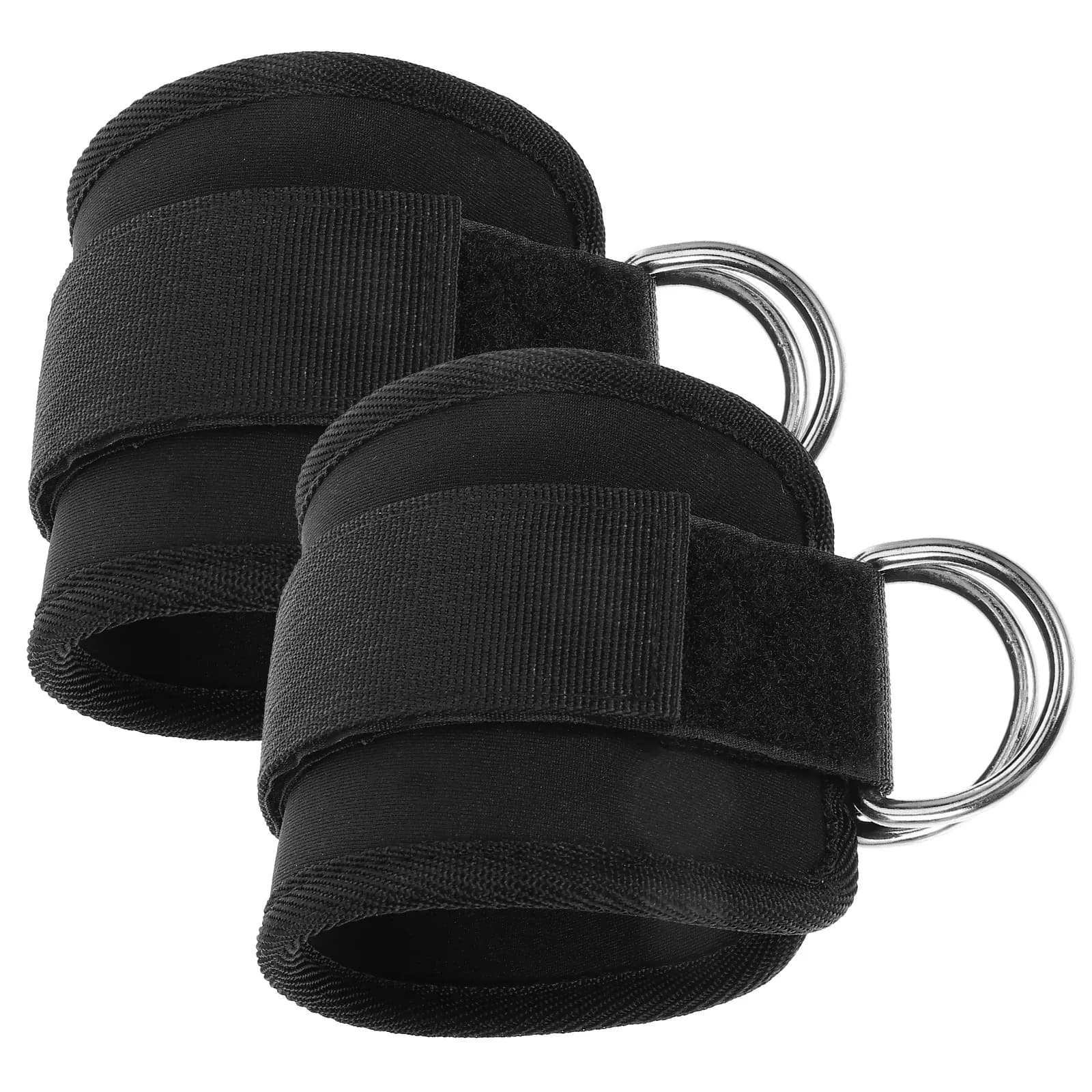 2 Pieces Cable Machine Handles, Leg Straps Resistant to Use with Buckle Clasp for Cable Machines
