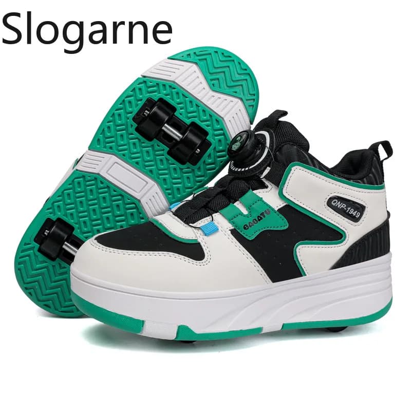Nuove Scarpe da Pattinaggio Professionali per Bambini, Sneakers Sportive con Ruote per Ragazzi e Ragazze