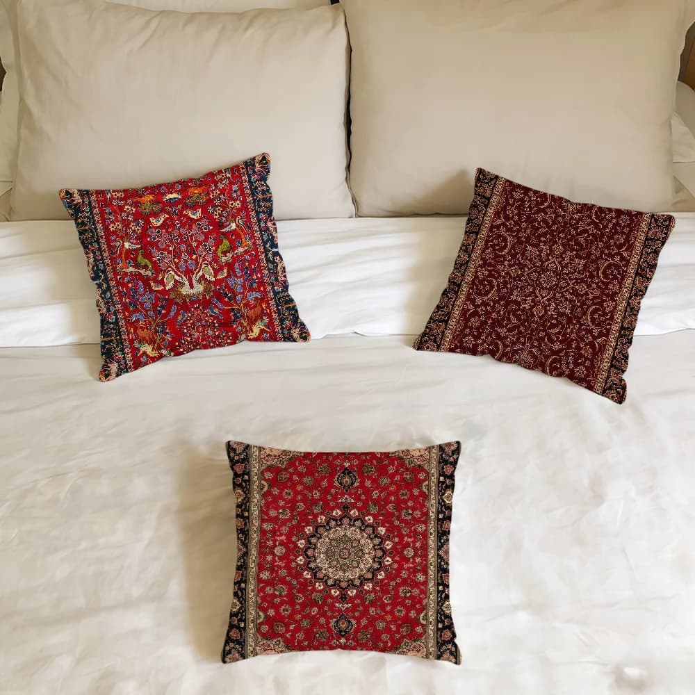 Persian Carpet cushion cover Home Office Birthday Anniversary Gifts Soft Skin Friendly Cushion Cover