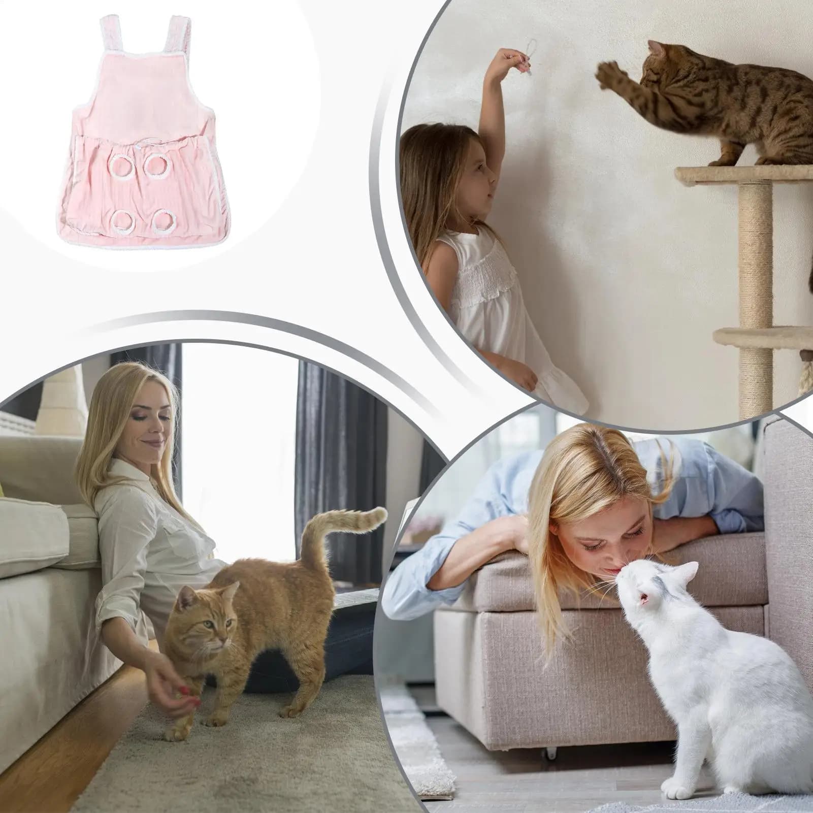 Grembiule per il trasporto di gatti, Trasportino per gatti, Marsupio per gattini, Abbigliamento per gatti, Indossabile per accogliere e coccolare il gatto