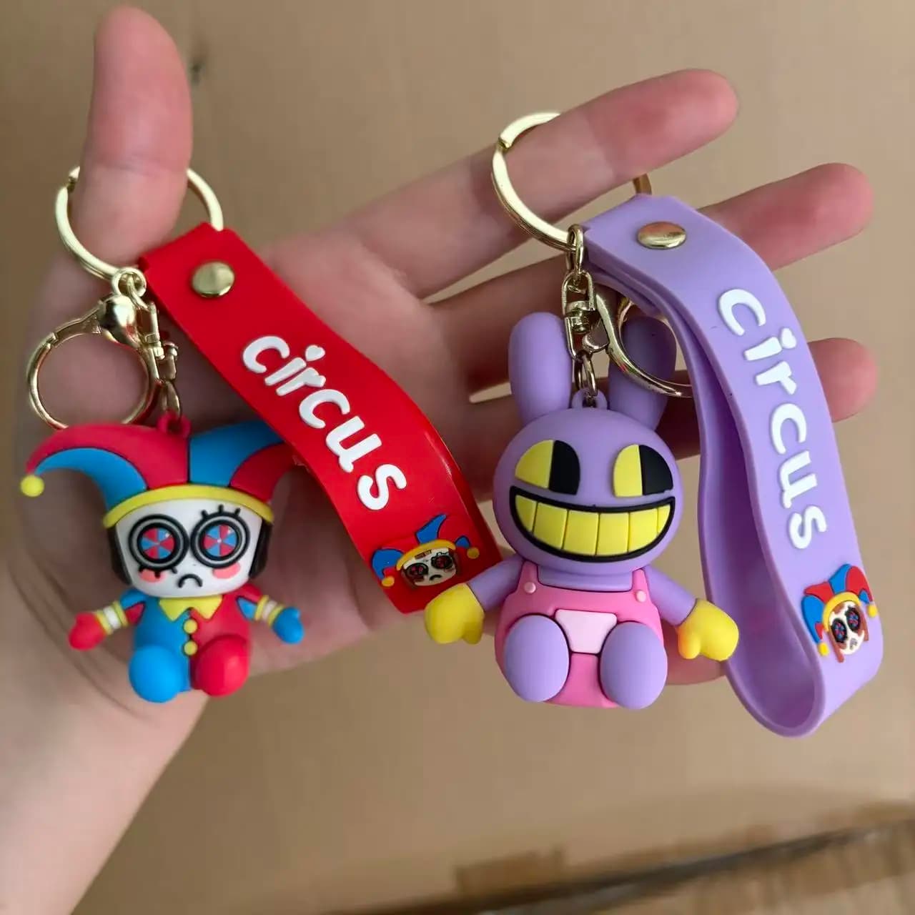 The Amazing Digital Circus TADC Game Peripherals Pomni Jax Figure Models Keychains Decorative Bags Car Keychains Practical Gifts